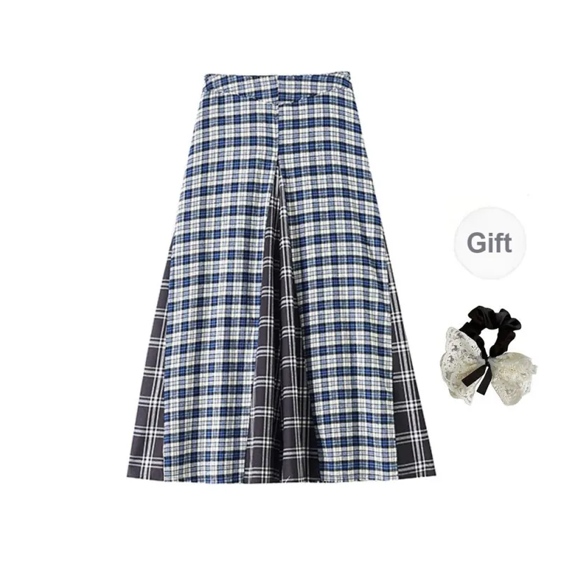 PAVEA Casual Long Skirt Women's Image Color+Hair Tie Included-1