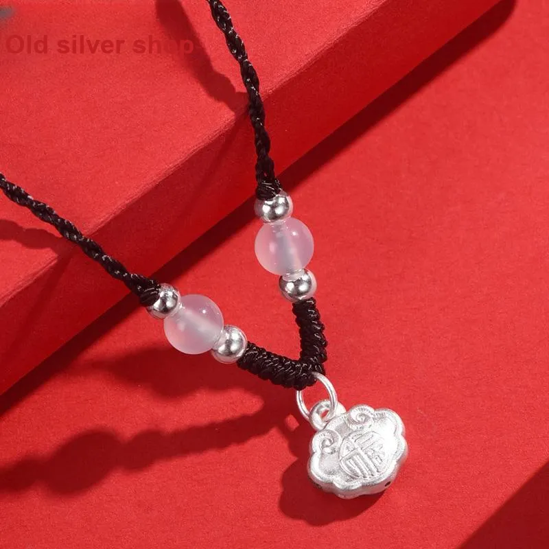 Wylyp 999 Fine Silver Necklaces Women's Silver-2