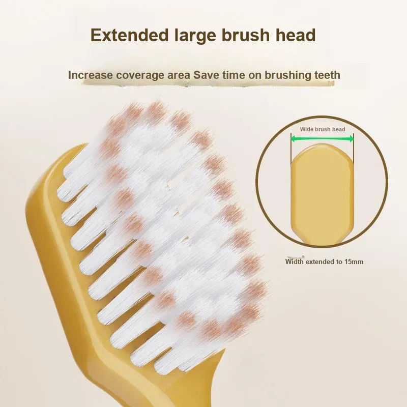 XIAONIULIXIANJI Supermarket Same Style Adults Toothbrush Soft Bristles Home Use 6 Pcs Set Couple Toothbrush Wide Head-2