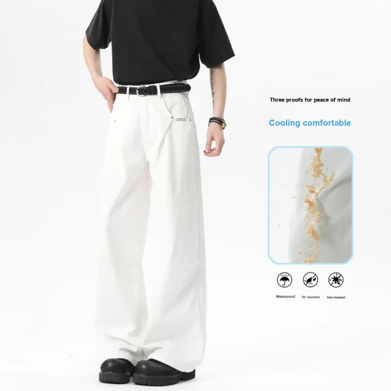RICE NINE TEN Jeans Unisex White-1