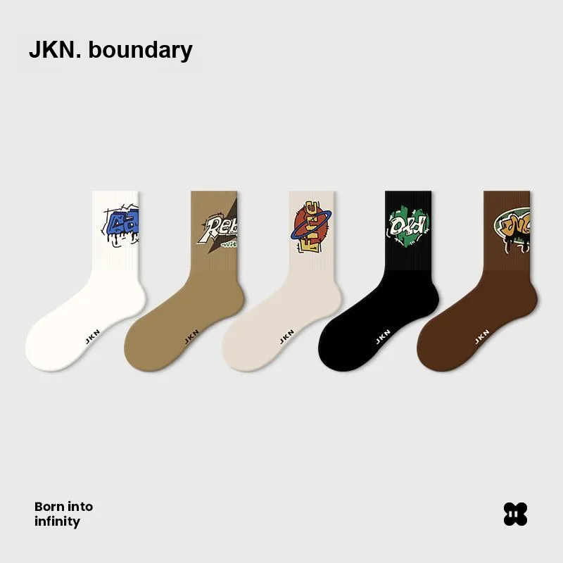 JKN Unisex Mid Calf Socks-1