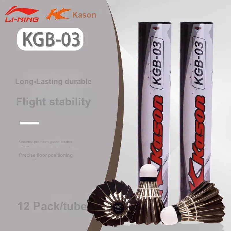 LiNing KD Collection KDB03 Duck Feather Shuttlecock 12 Pack Duck Feather All-Round Goose Feather Everyday Shuttlecocks-4