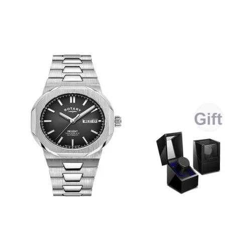 Роторные мужские наручные часы механические черный циферблат