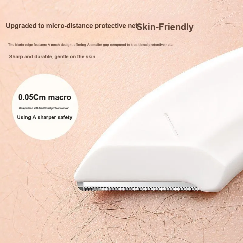Oeiez Crescent Eyebrow Razor Blade Beginner Magnifying Anti Gouging Eyebrow Trimming Set Make up Tools-11