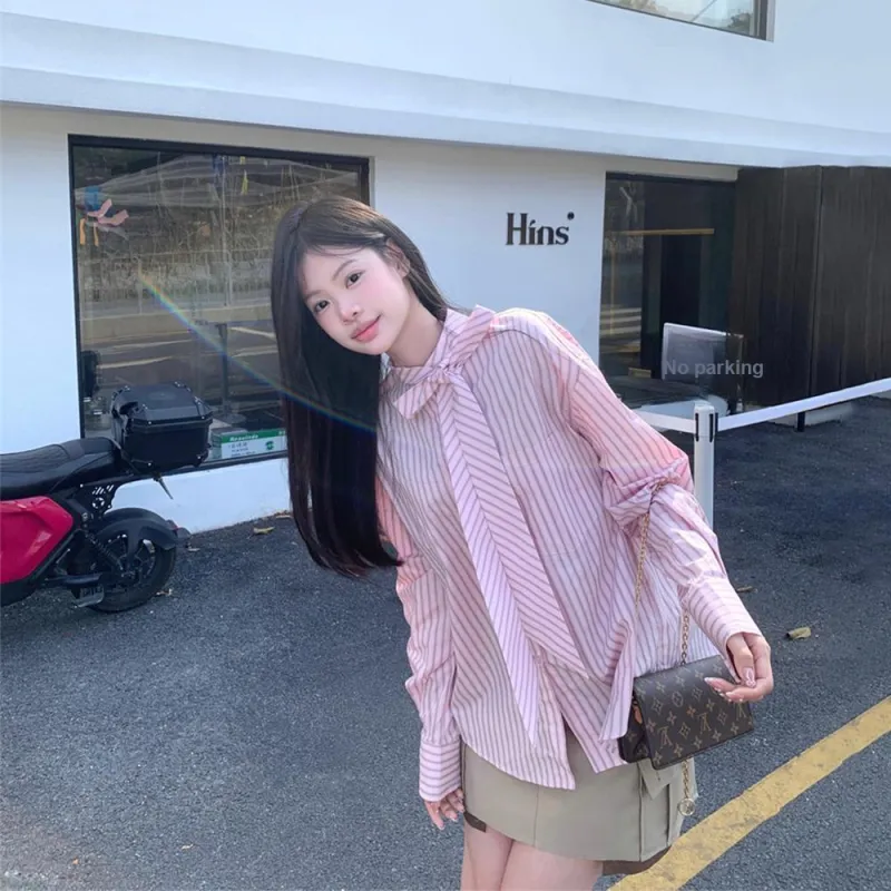 RTNH Spring And Summer Shirt Women's Pink-7