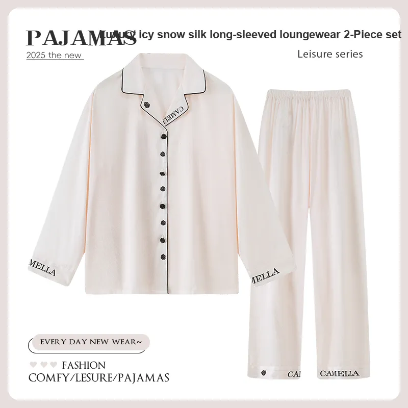 Nodos Shield Pajama Set Women's Beige-1