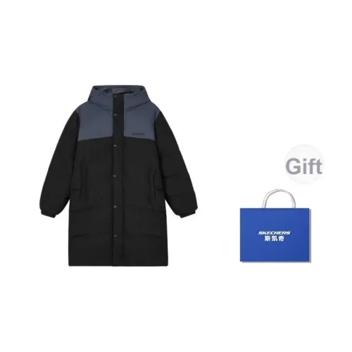 Skechers Пуховик Унисекс Угольный Черный