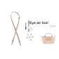 Dusty Pink Silver-Tone Buckle 95-124cm Cow Leather Shoulder Strap[Perforated]Set
