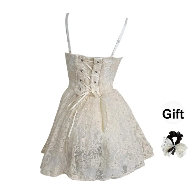 KUNZHUDAXIANG Slip Dress Women's White-13