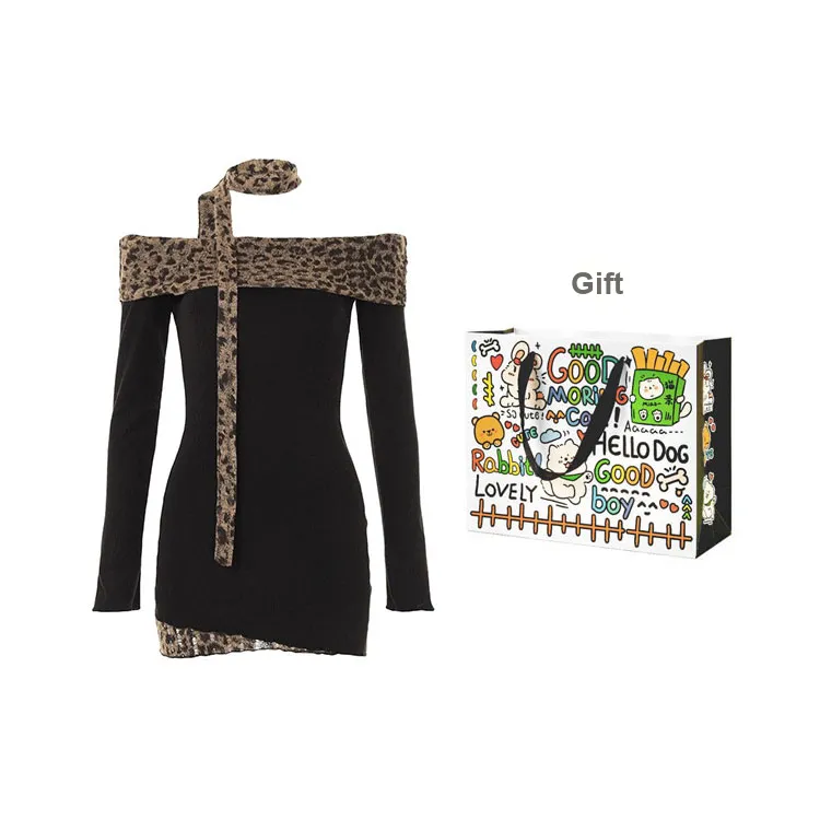 Long Sleeved Dress Women's Classic Black-1