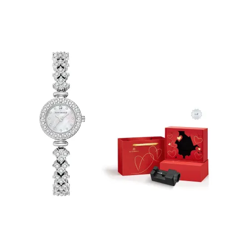 Katie Ermilio Наручные часы Кварцевый механизм Матиальная раковина Циферблат часов Цвет Женские часы Коробка признания в любви