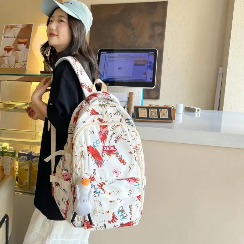 SURELAPTOP Composite Cloth Backpack Unisex Multicolor-2
