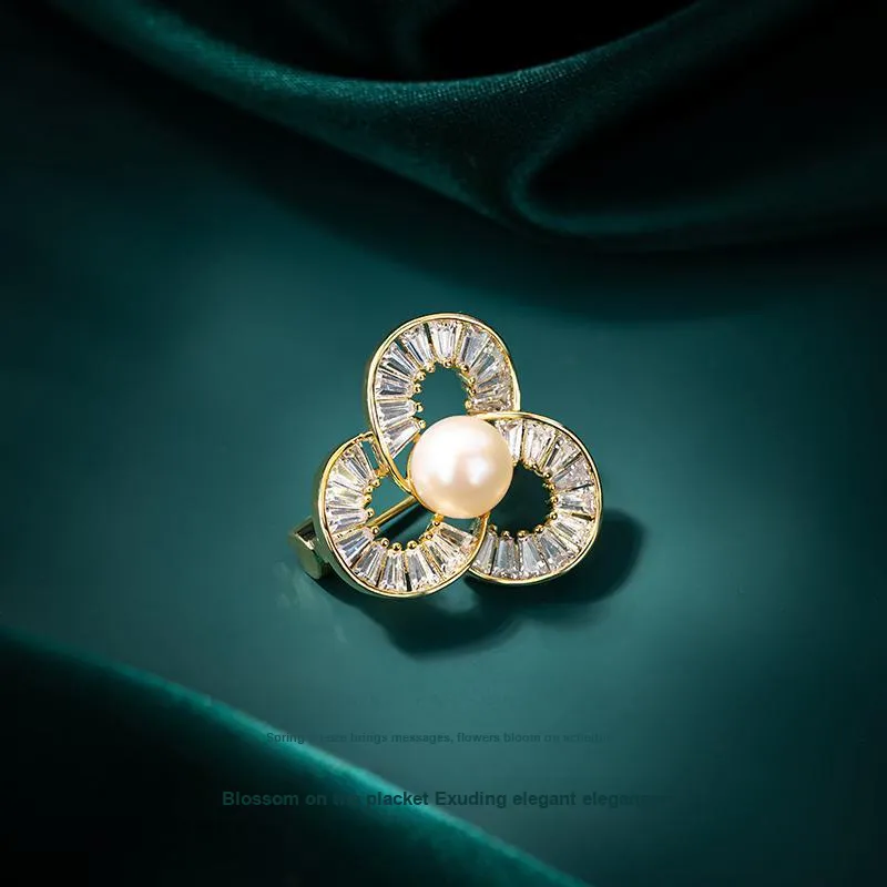 Mofei Freshwater Pearl Brooches Women's-4