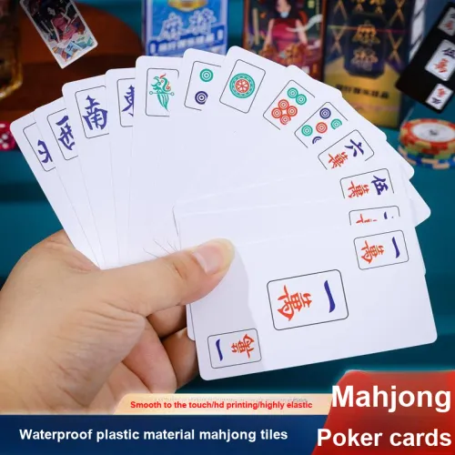 Imono Китайский стиль Мода Тренд Китайский стиль Дизайн Пластик Маджонг Набор Бумажный маджонг
