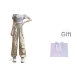 Khaki+Shopping Bag