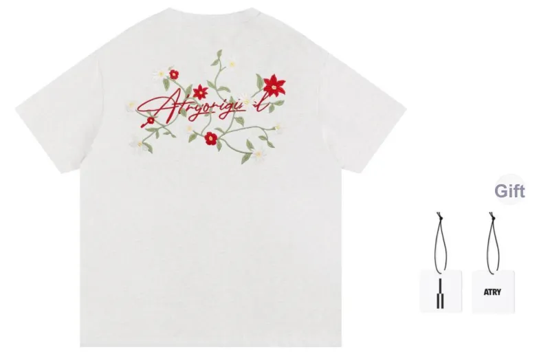 Atry Flower Body LOGO Series T Shirt Unisex-0