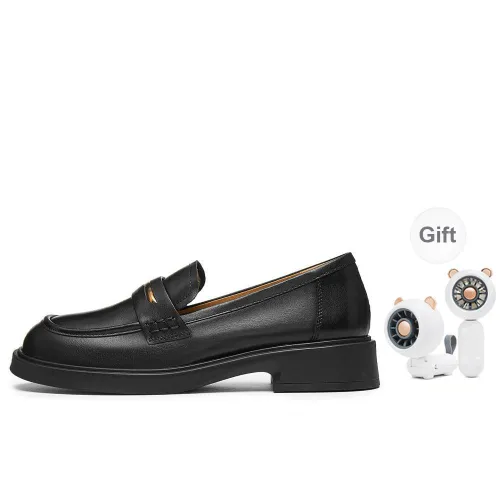Teenmix London Travelogue, Gilded JK Vintage Small Leather Shoes Loafers 3cm Women's