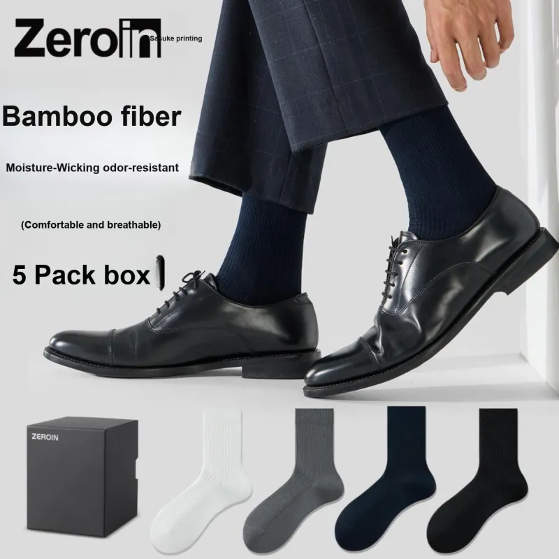ZEROIN Mid Calf Socks Men's Box 5 Pack-48