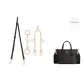 [Black Gold Three-Piece Set]Extender Chain 12.5cm+Decorative Chain 30.5cm+Crossbody Shoulder Strap 91-120cm
