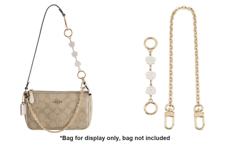 Luxury Care Artisan Workshop Bag Straps White Camellia-1