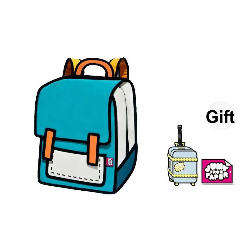 JumpFromPaper Polyester Backpack Regular Unisex Lake Green