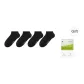 4 Pack (Ink Black No-Show Socks)