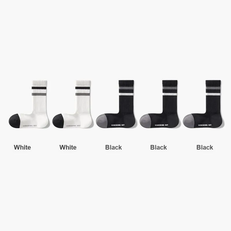 B&C.Room Mid Calf Socks Fall Winter Men's 5 Pack-4