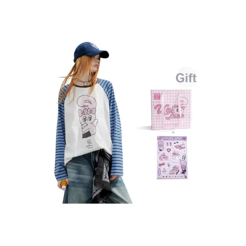 UNIFREE X [UNIFREE X ] Реглан рукав T-рубашка Женская