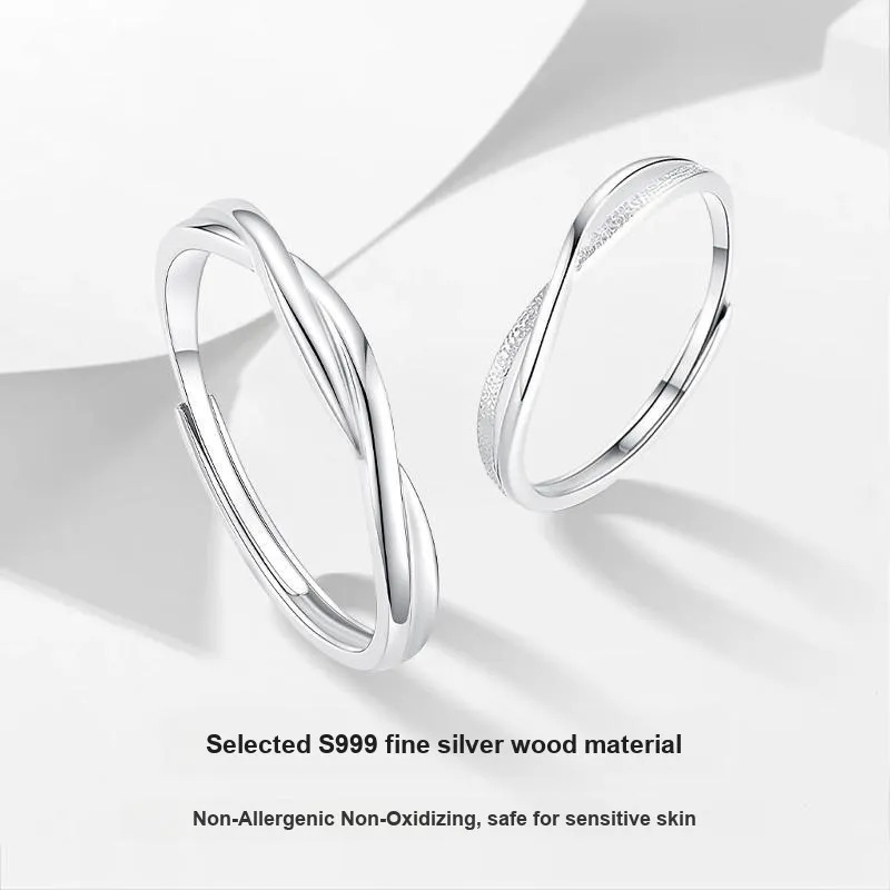 MISS TOOYA S999 Fine Silver Rings Unisex-2