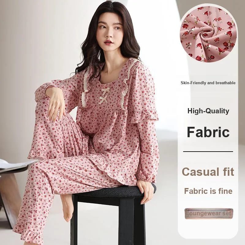 XIAFENYAN Pajama Set Women's Pink-1
