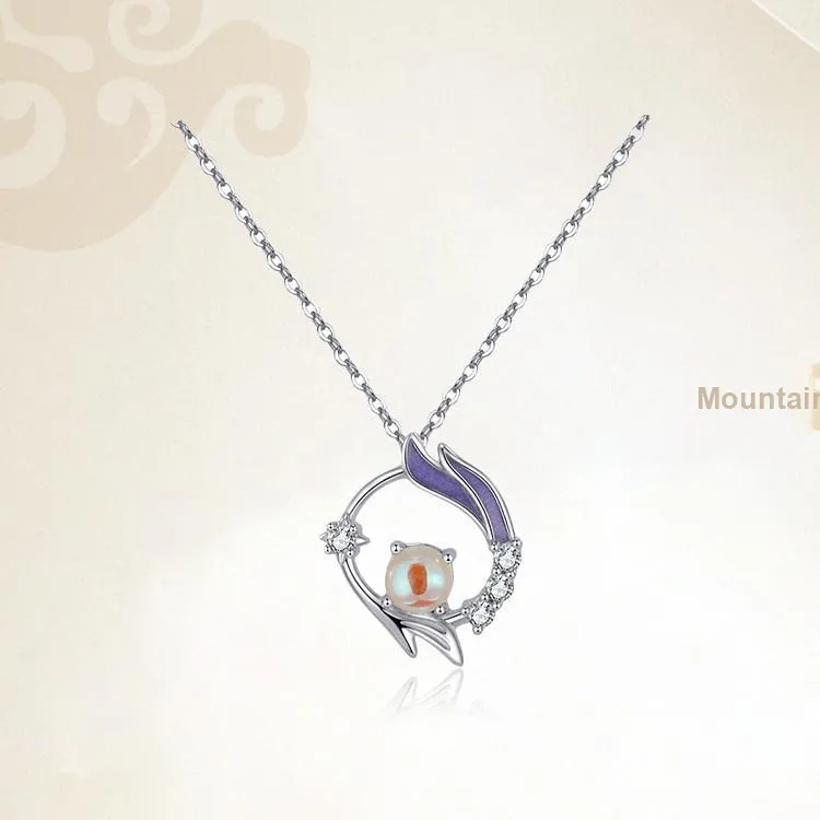 Chongqing Gold Store S925 Silver Necklaces Women's-4
