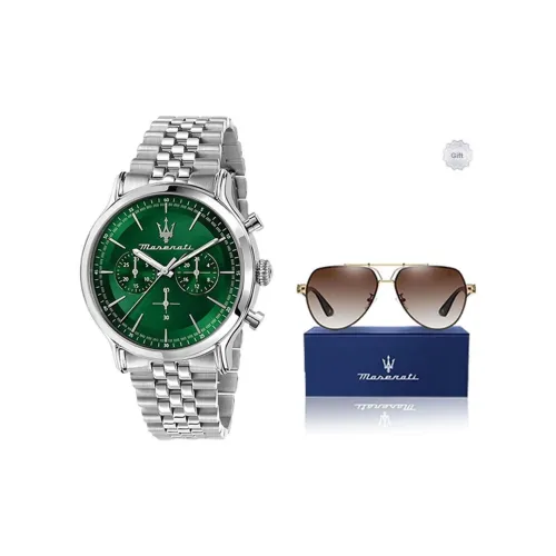 Maserati Кварцевый механизм Мужские часы 43mm*22mm*10,9mm Зеленый