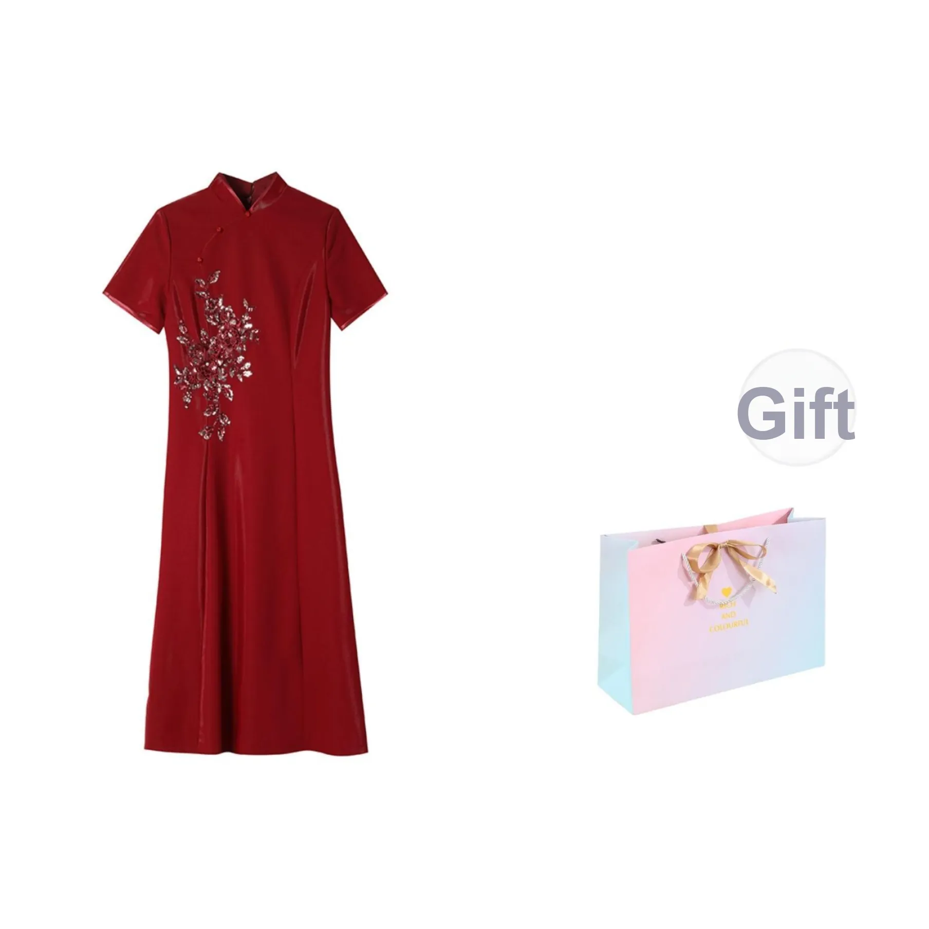 SONDR Красный В комплекте сумка для покупок Женские Ципао