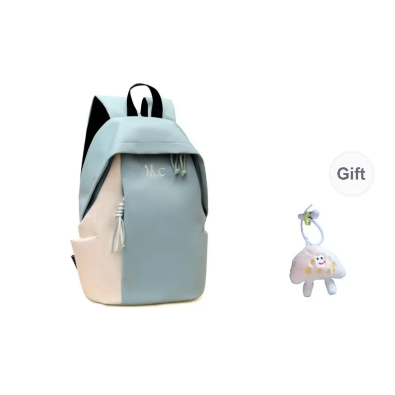 Yalu Nylon Fabric Backpack Unisex Black/Yellow/Orange/Green/Blue-14