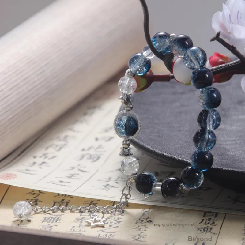 MEOBURLIY Colored Glaze Bracelets Women's-5