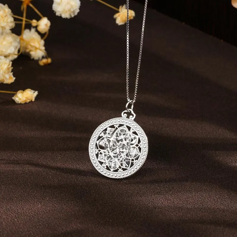 NIANNIANXI S925 Silver Necklaces Women's-2