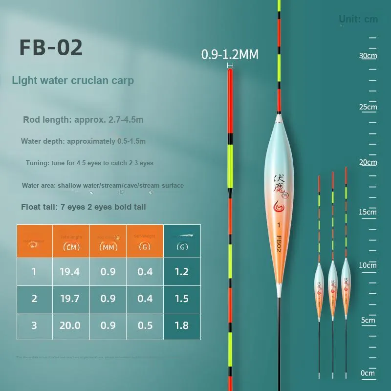 Jiadiaoni Floats Nano Vertical Floating 3 Pcs Pack-1