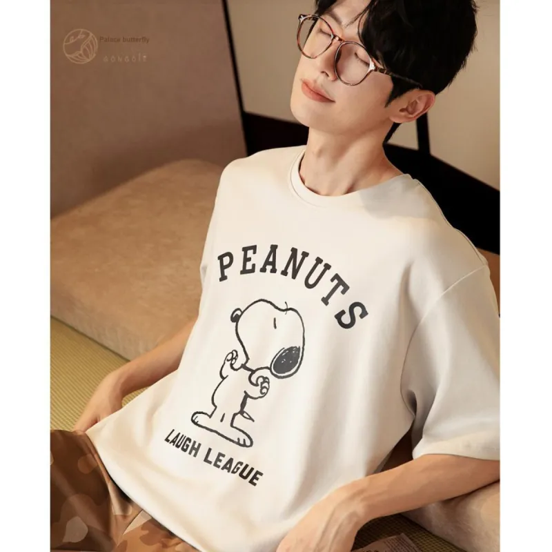 Gongdie x SNOOPY/, Pajama Set Men's Gift Box Set-5