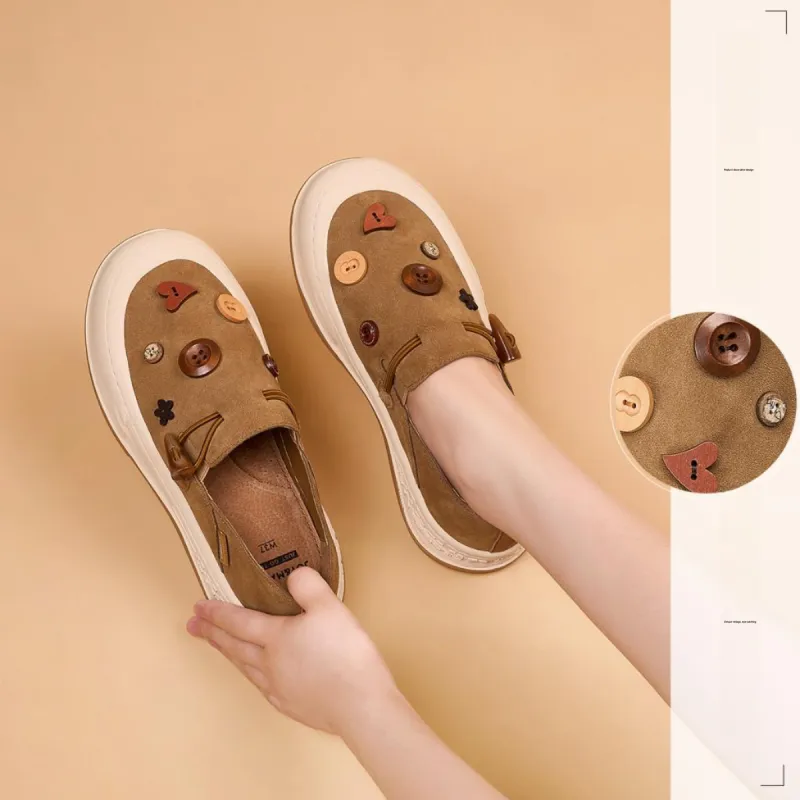 Joy&Mario Loafers Women's Camel/Black/Gray-5