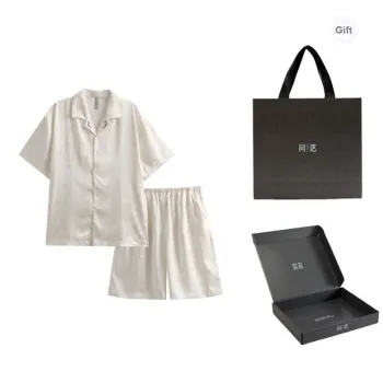 Same Language Pajama Gift Box Men's Apricot White · Dolphin Color