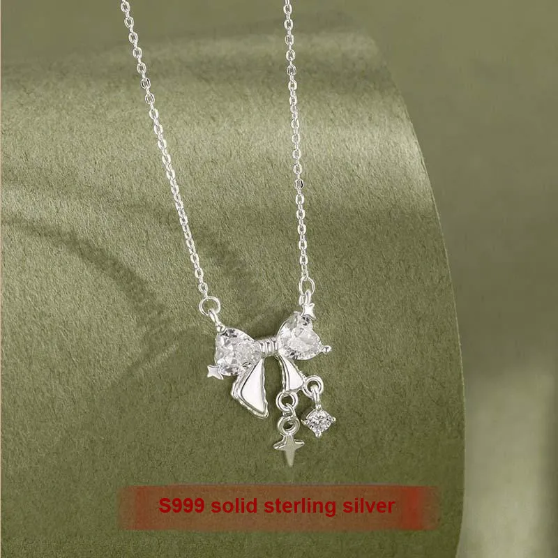 PUENTE 999 Fine Silver Collarbone Chain Women's-3
