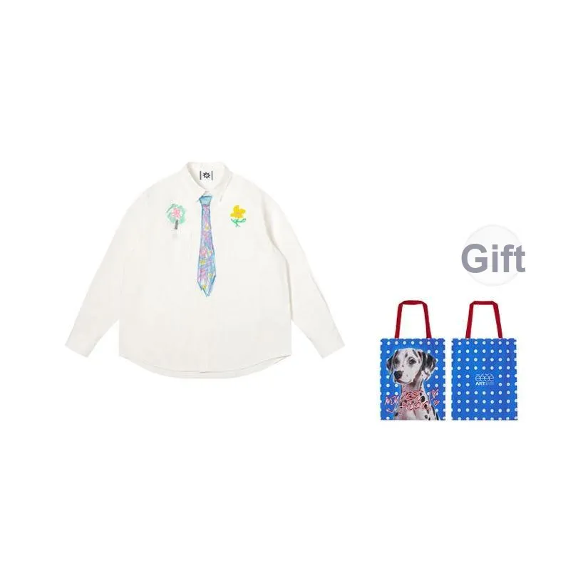 EeeeArtmonster Рубашка Унисекс Белый