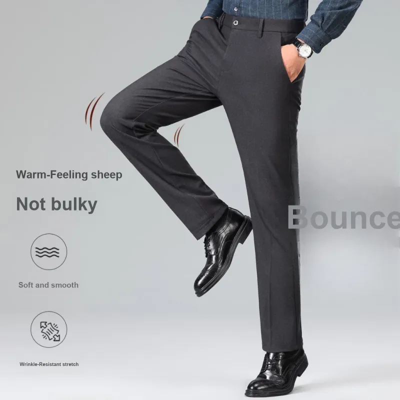 Red bean Suit Trousers Men-8