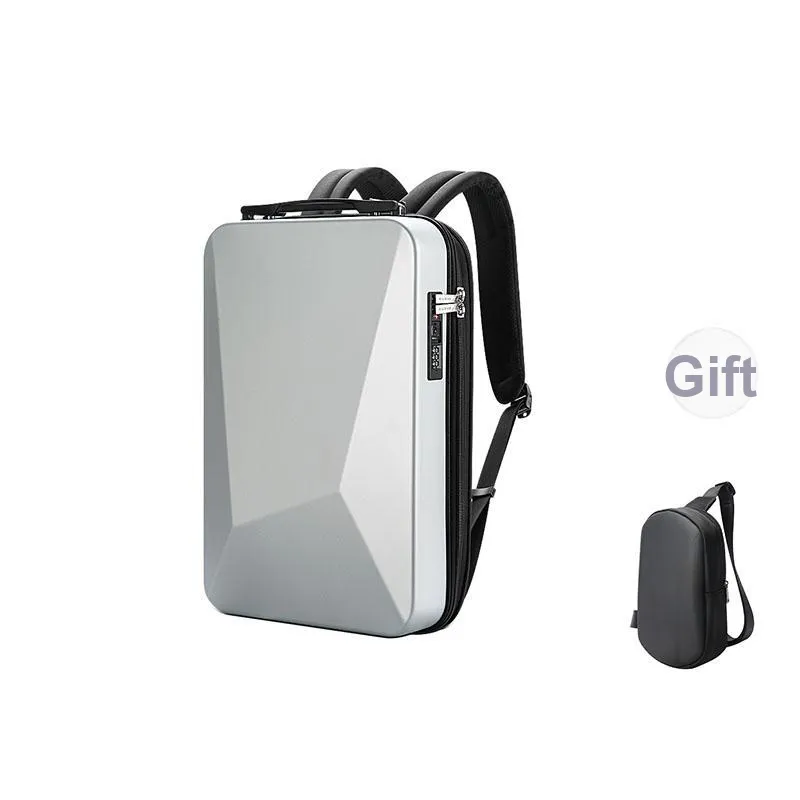 BOPAI PC, Fabric Hard Shell Laptop Backpack Tubas Men's Black