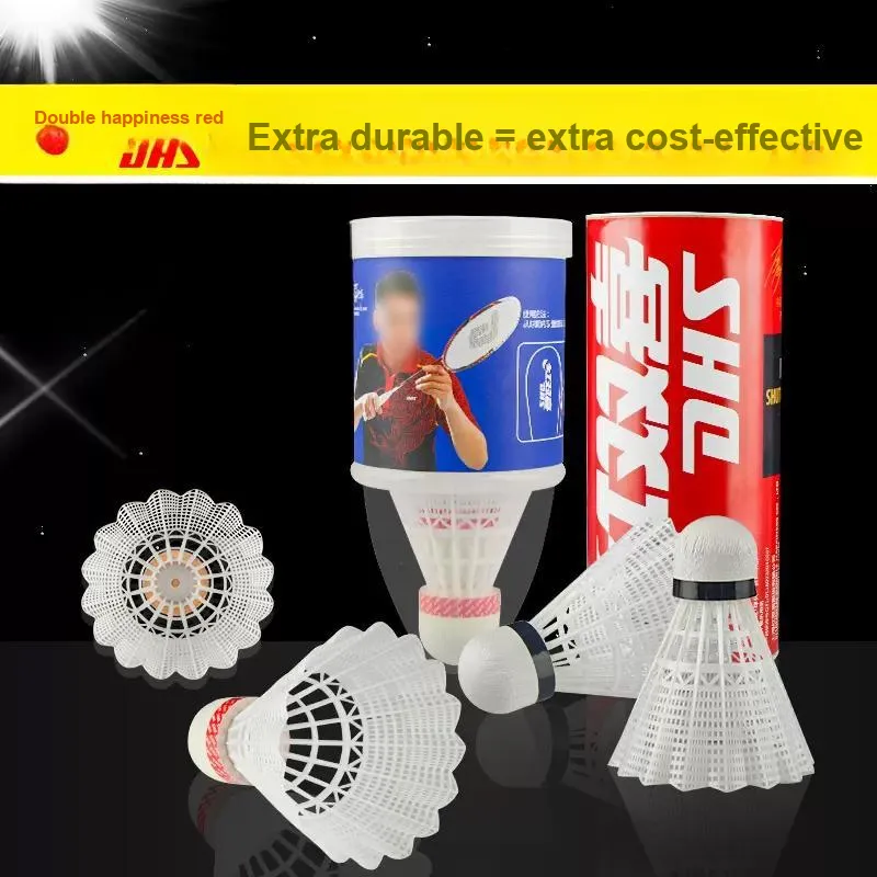 DHS Nylon Shuttlecock 3 Pack Nylon Everyday Shuttlecocks-1