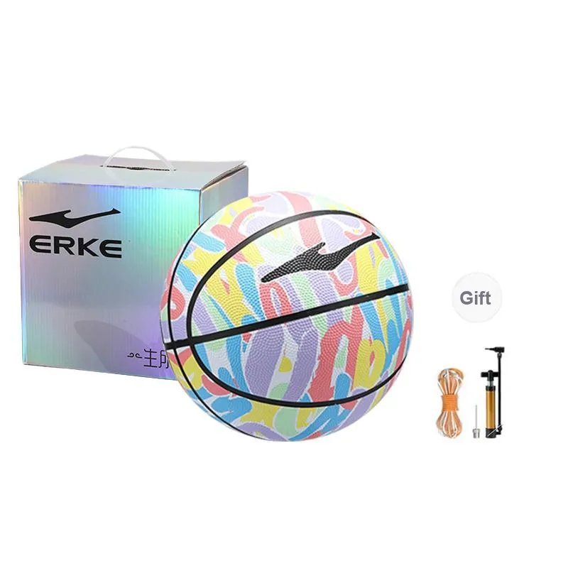 Erke Rubber Basketball Size 7 Training Unisex-9