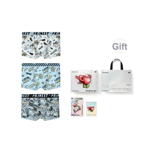 PRIMEET Boxers Летние Мужские 3 упаковки Gift Box Set Включено