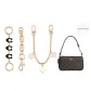 Black Three-Piece Set[C-Shaped+Pig Nose+Camellia Decorative Chain 30cm]