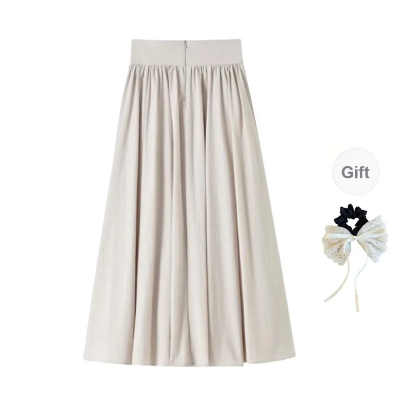 TUSHIFEI Casual Long Skirts Women's-12