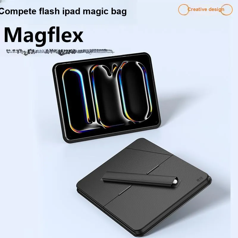 JINGSHAN Fully Enclosed Magnetic Multi Combination Display Compatibility IPAD Air4/5/6 Flat Protective Bag-5